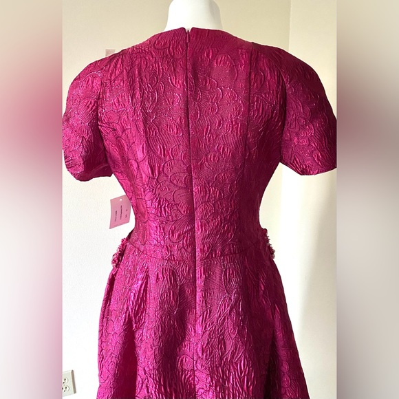 NWT RENE Ruiz gorgeous Elegant midi Pink Dress evening/ vacation. Color: Raspb. - Picture 5 of 7